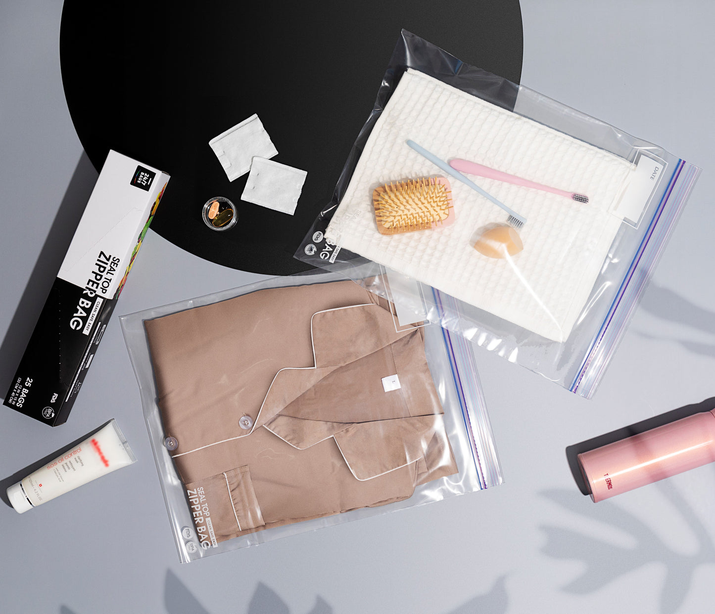 Double Zipper Seal Storage Bags, 2 Gallon / X-Large 25 Count