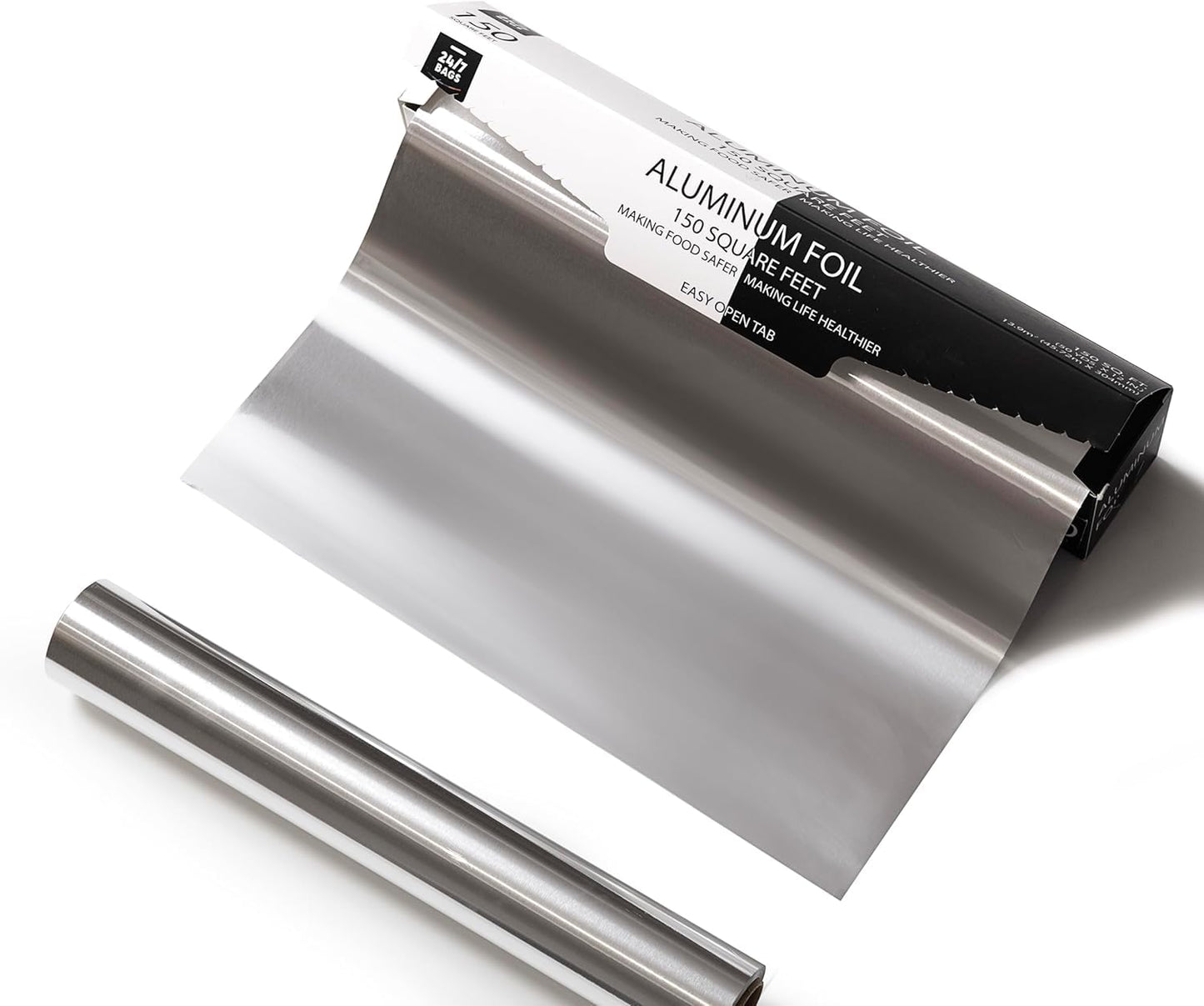 300 Sq Feet, Standard Aluminum Foil / 12" x 150' (2 Pack)