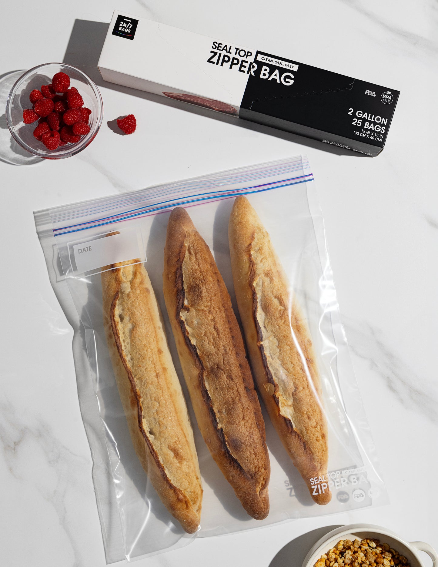 Variety Zip-Lock Food Storage Bags, All Sizes / 275 Count