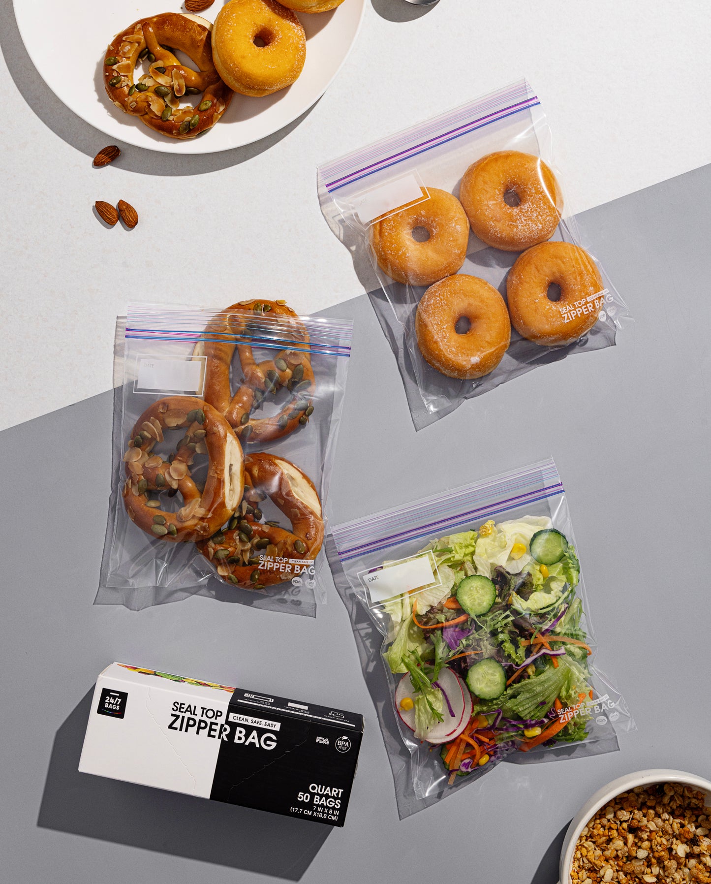 Variety Zip-Lock Food Storage Bags, All Sizes / 275 Count