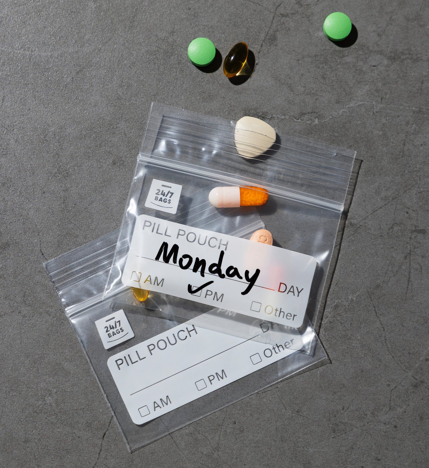 Pill Bags + Easy Write On Information Box / 400 Count