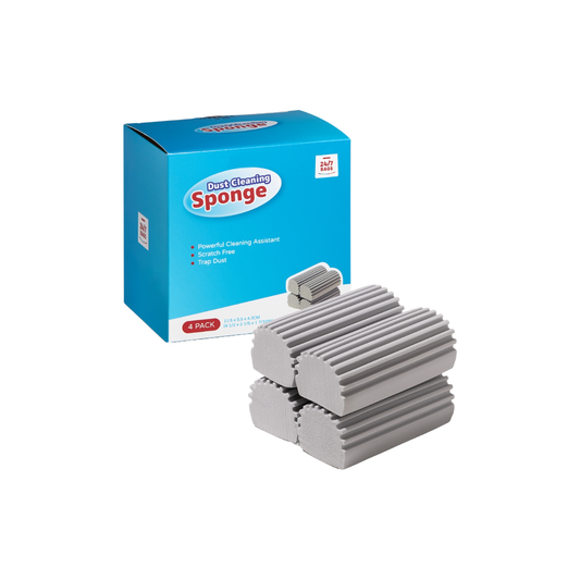 4 Pack Damp Cleaning Dust Sponges, Reusable (Pre-moistened)