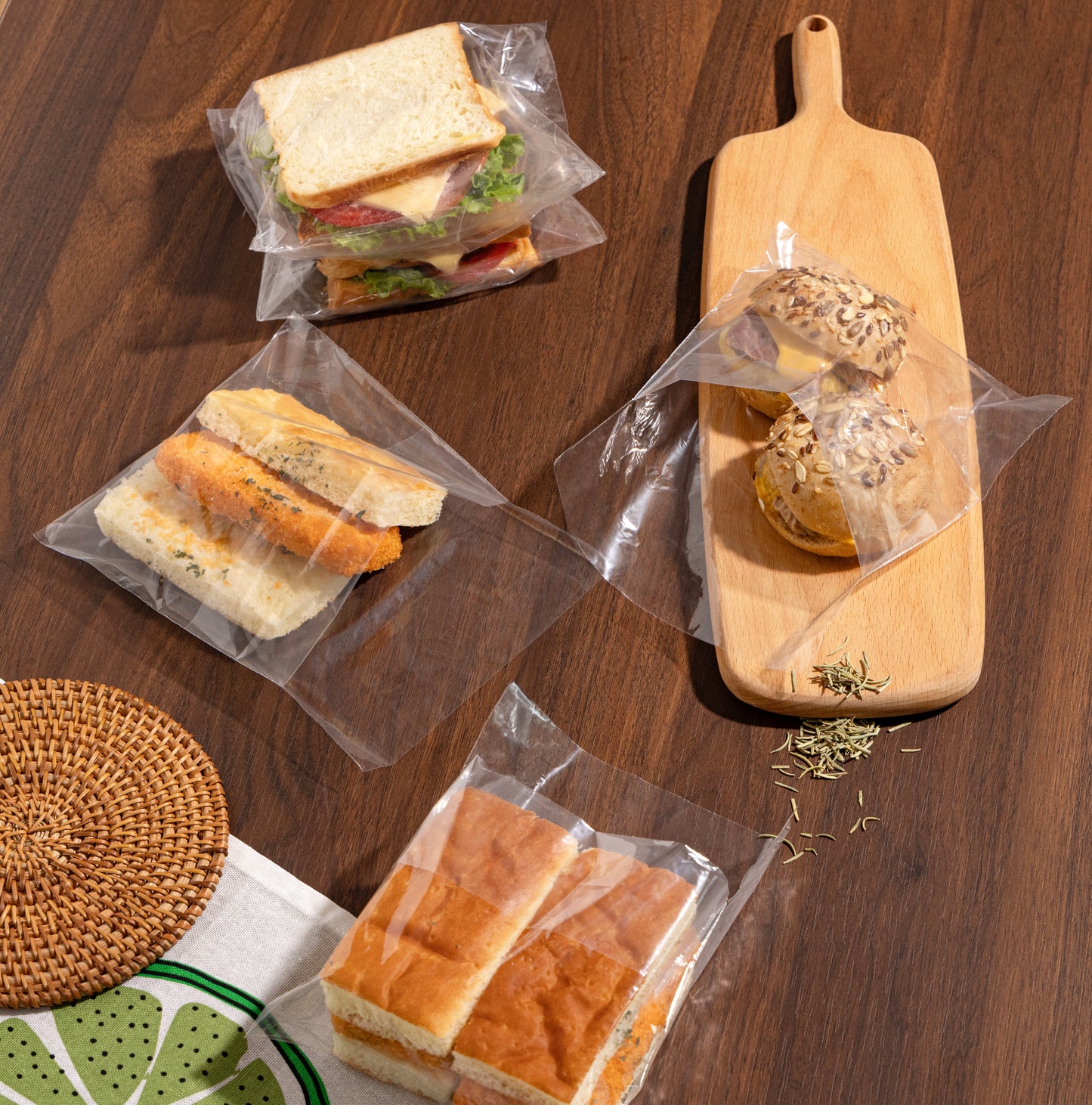 Sandwich Fold Top Bags, Easy To Use, 180 Count