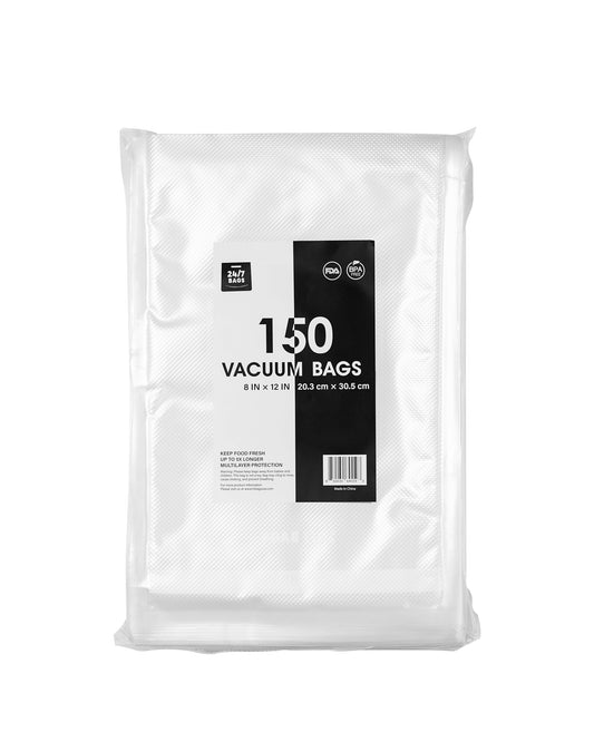 main image of vacuum seal bags, 150 count in a vacuum sealed bag