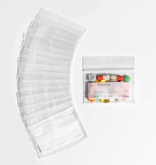 Pill Bags + Easy Write On Information Box / 400 Count