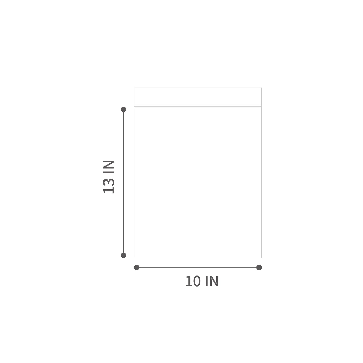 10" x 13" Resealable Poly Plastic Zip Bags, 2 Mils / 100 Count