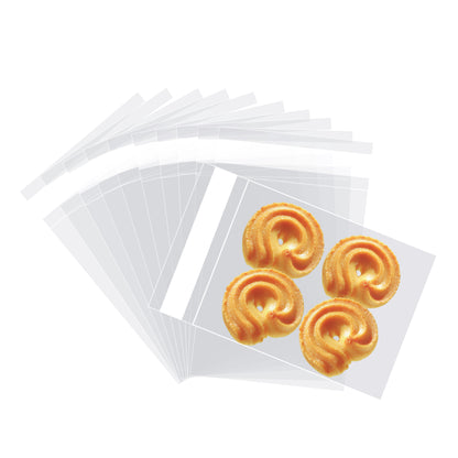 3" x 5" Self Sealing Clear Cellophane Bags With Adhesive Strip / 200 Count