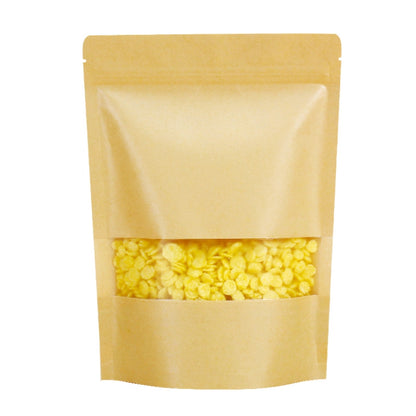 Kraft Resealable Stand Up Pouch Bags With Clear Window (5.5" x 7.8") / 200 Count