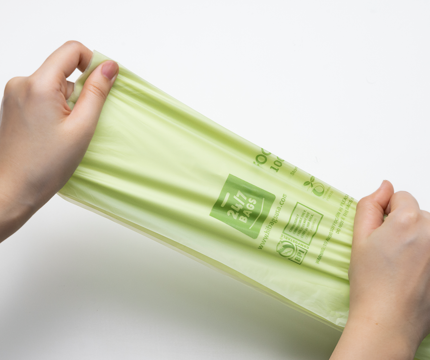 100% Certified Compostable Scrap Bags, 2.6 Gallon / 200 Count