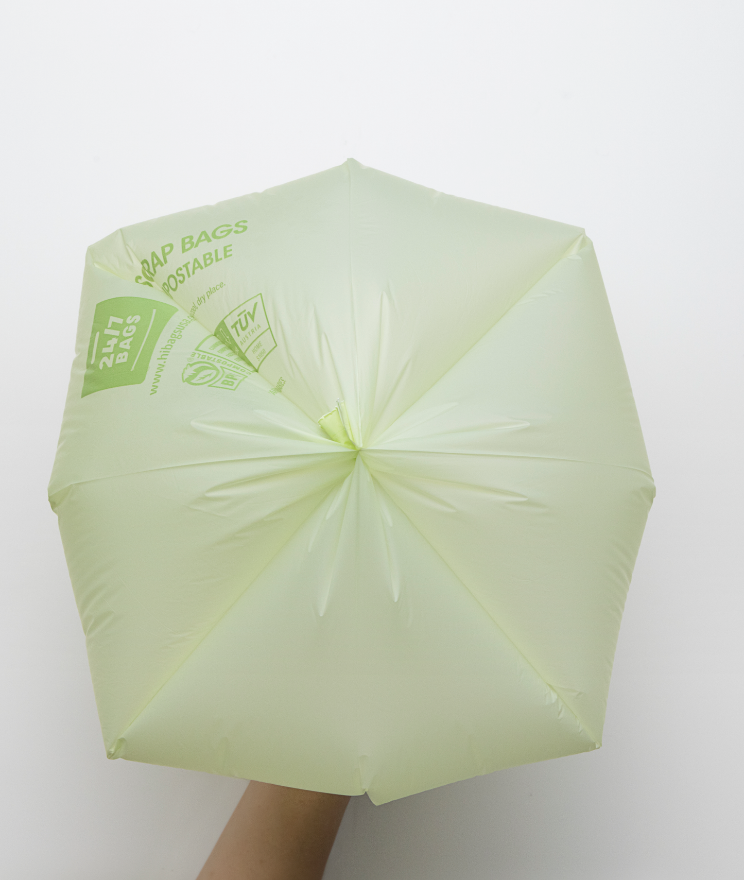 100% Certified Compostable Scrap Bags, 2.6 Gallon / 200 Count