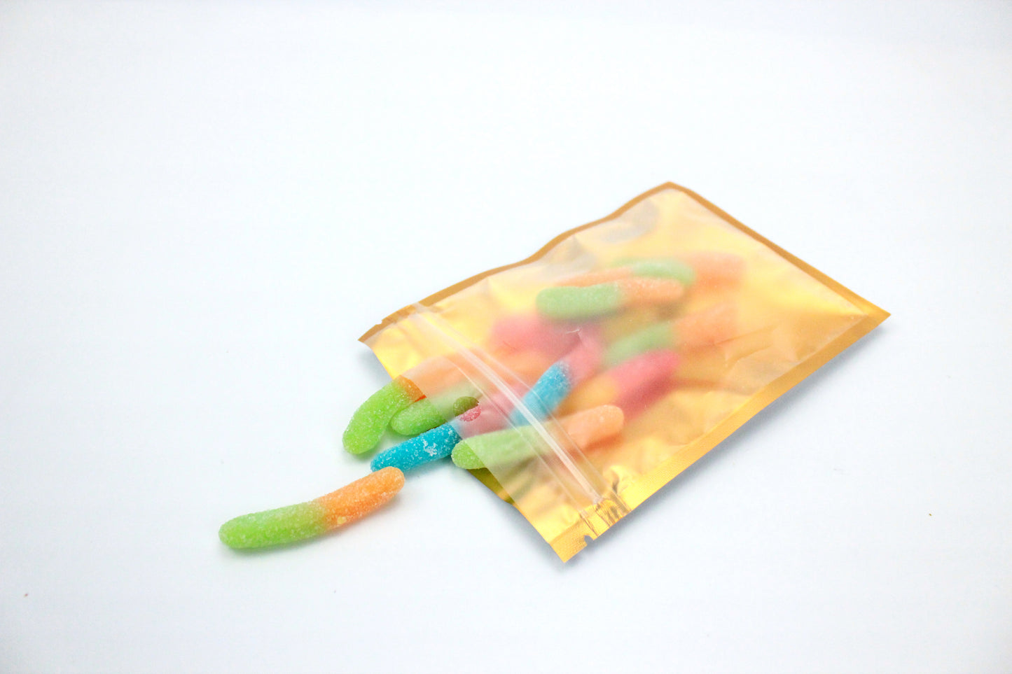 4" x 5" Resealable Mylar Bags,  Orange Back / Silver Inside With Clear Window / 300 Count