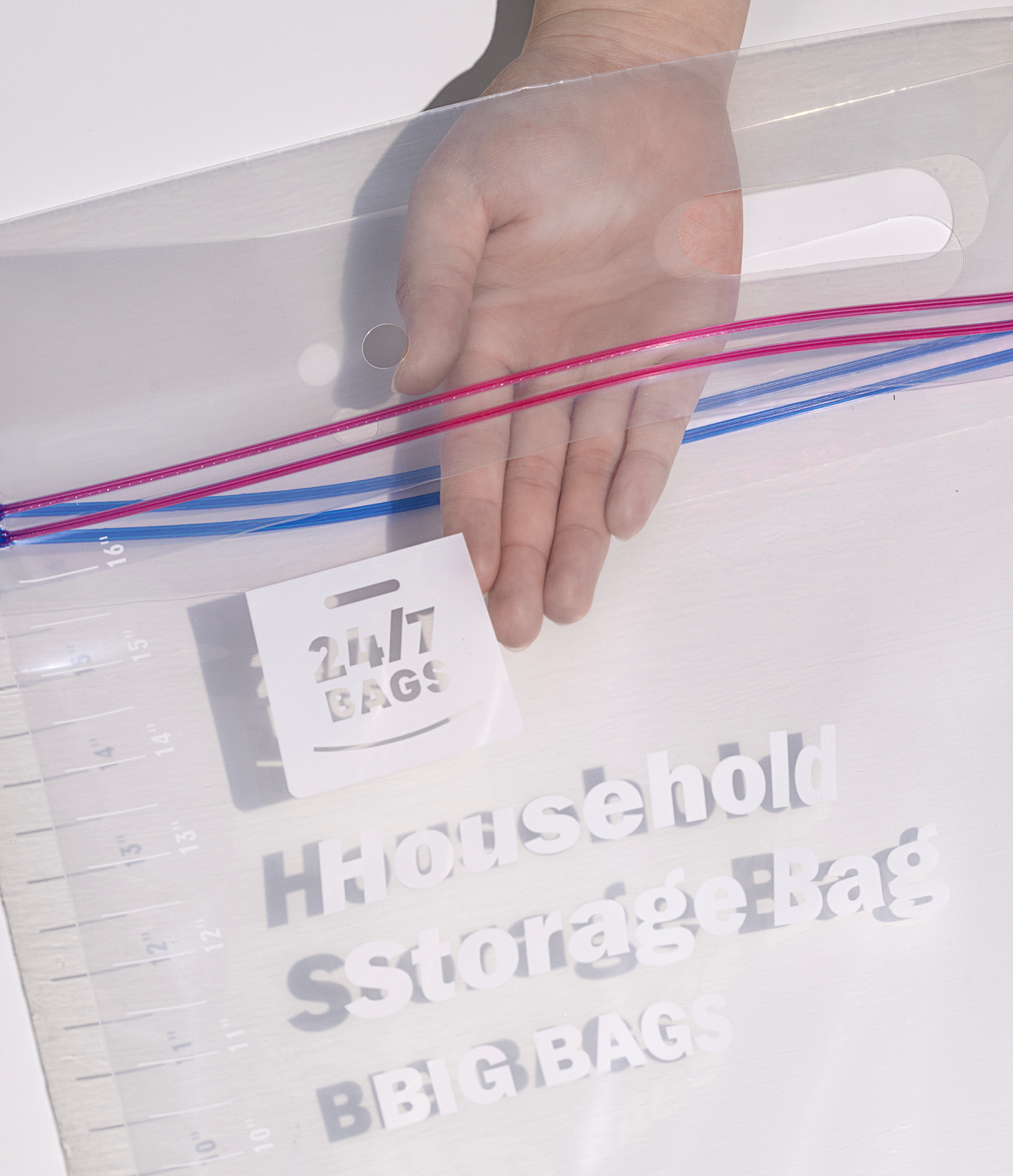 Jumbo Double Seal Zip Storage Bags 5 Gallons, X-Large / 12 Count