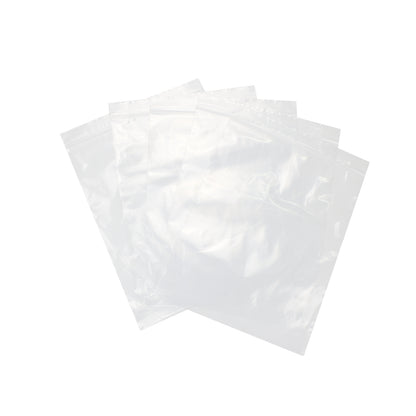 10" x 13" Resealable Poly Plastic Zip Bags, 2 Mils / 100 Count