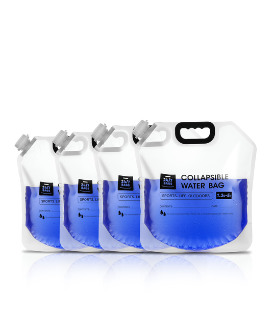 Portable Water Storage Bag With Carry Handle 5 Liter / 4 Count