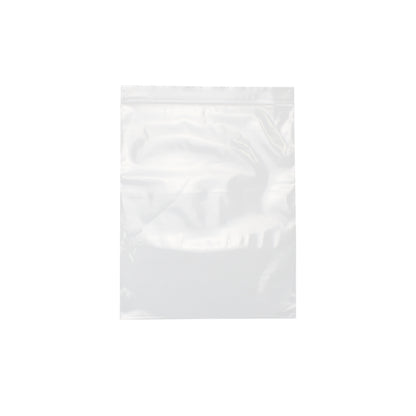 8" x 10" Resealable Poly Plastic Zip Bags, 2 Mils / 100 Count