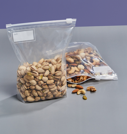 Slider Stand Up Food Storage Bags, Quart M / 150 Count