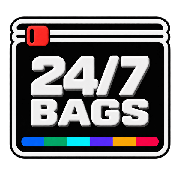 24/7 BAGS original logo supplied by HI BAGS USA