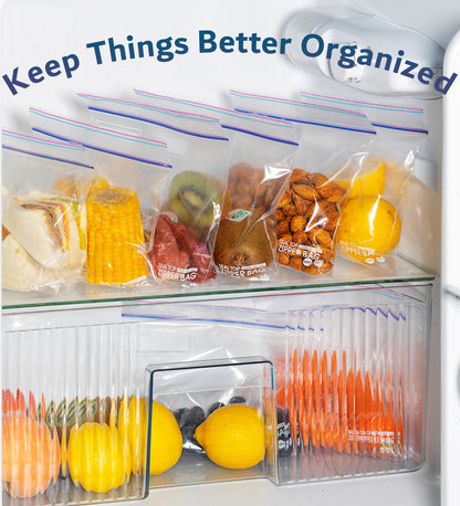 Double Zipper Gallon Food Storage Bags with Write-On Rectangle- L/250 Count